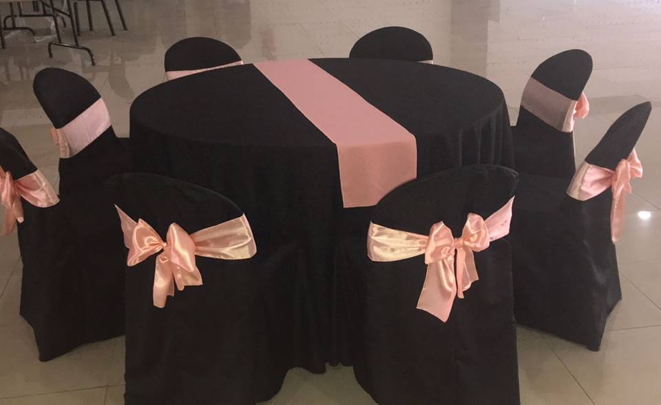 mantel redondo para eventos en tela anti mancha